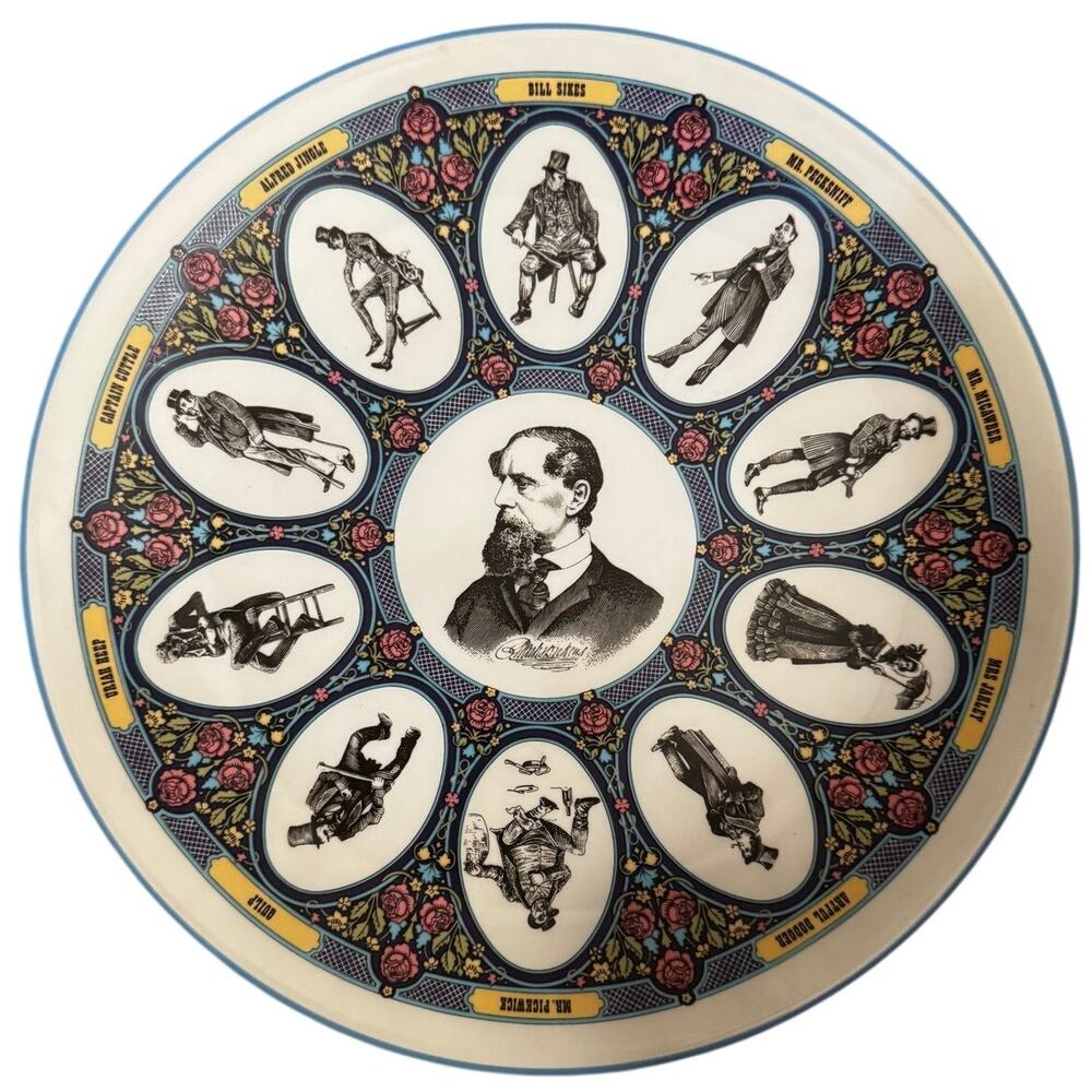 Vtg Charles Dickens Characters Wedgewood Plate 10"